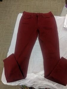 Burgundy 7 for all mankind skinny jeans Sz. 26